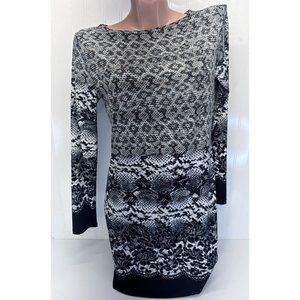 Michael Kors Womens Dress Petite Long Sleeve Animal Print Size P/M
